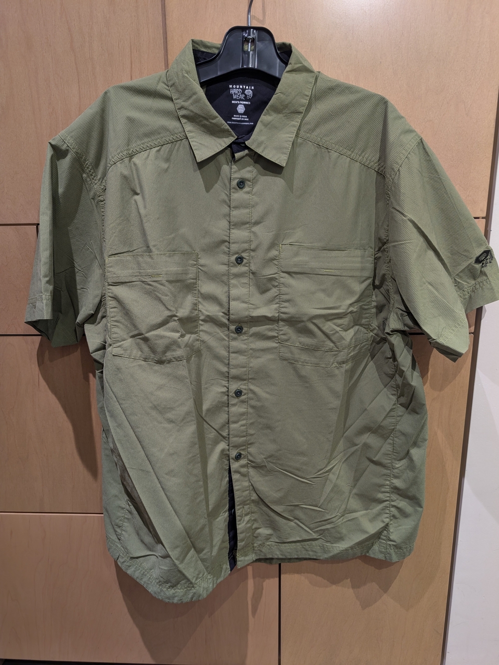 Mountain Hard Wear Olive Green Short-Sleeve Button-Down Shirt